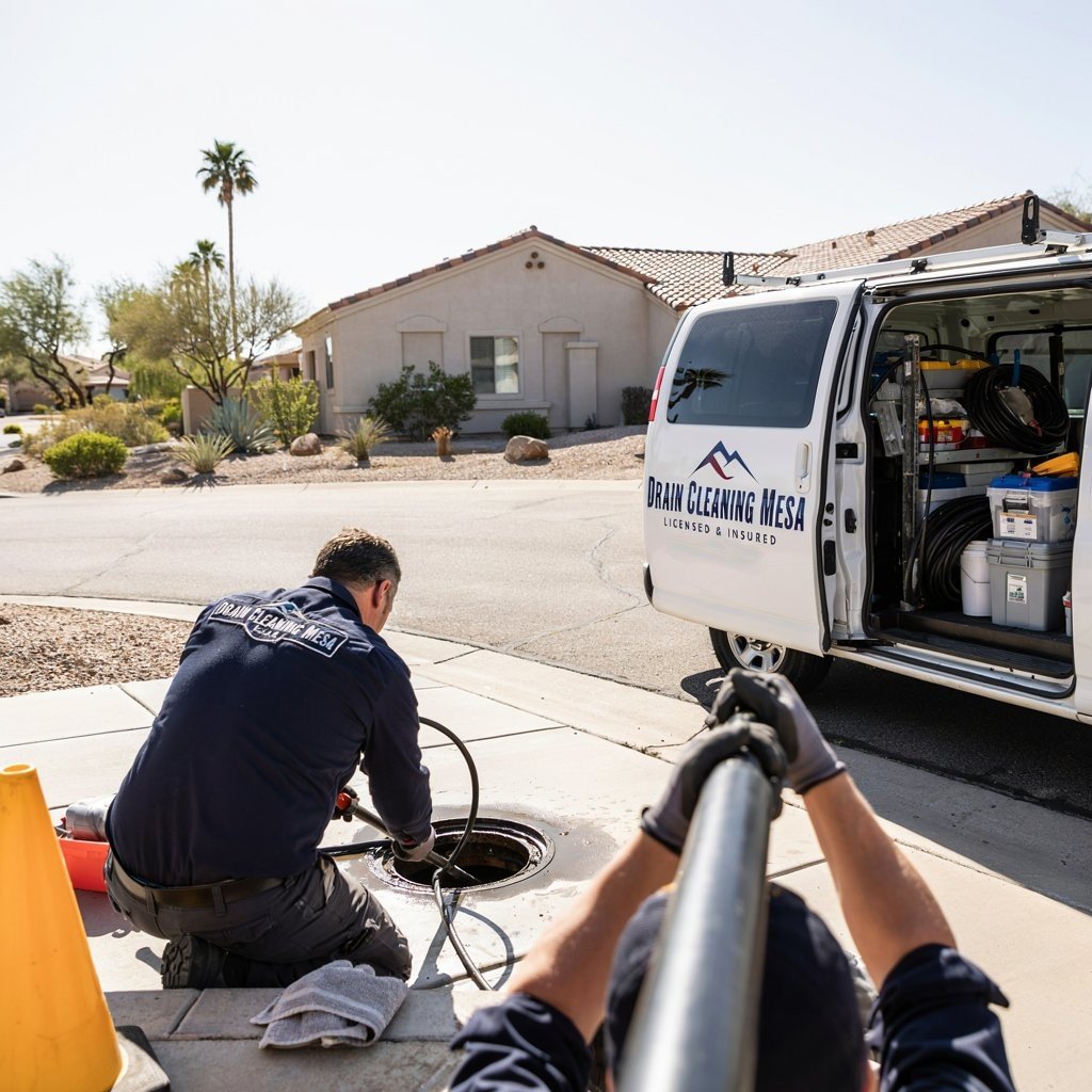 Sewer Line Cleaning in Mesa